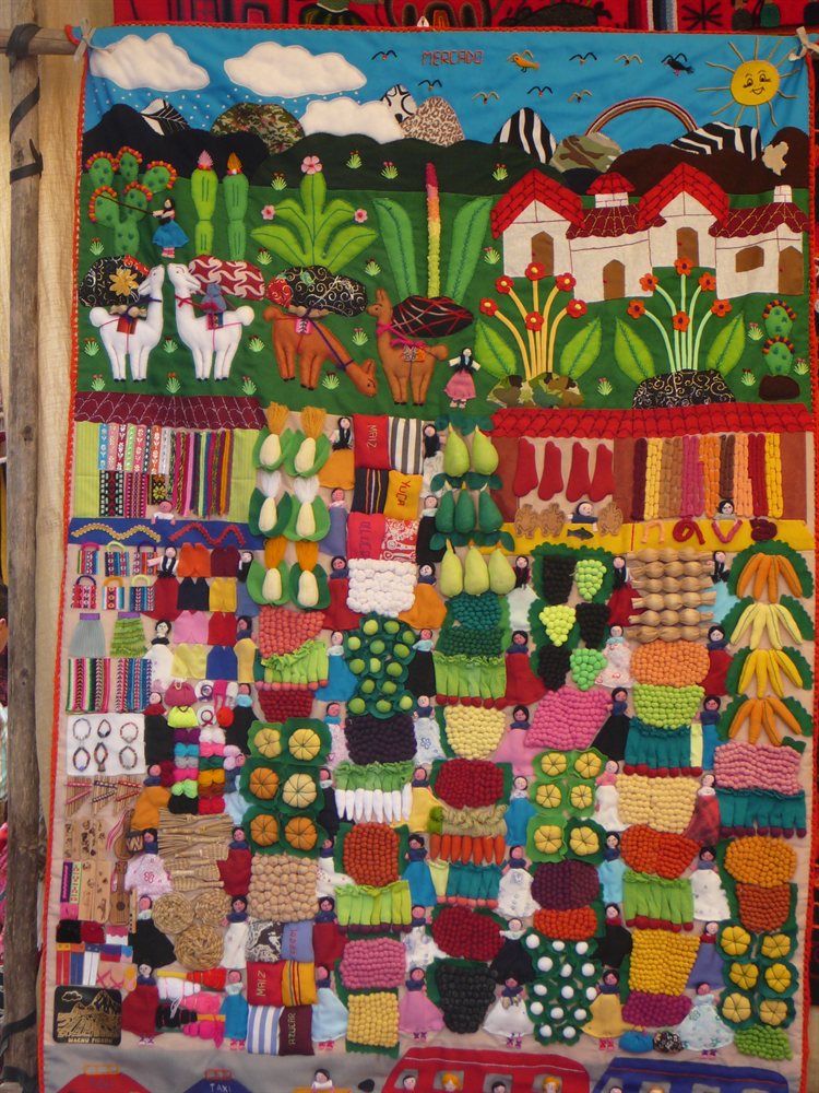 Peru , mercado de Pisac